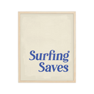 Artistic representation of a surfer riding a wave, symbolizing the transformative and healing power of surfing.