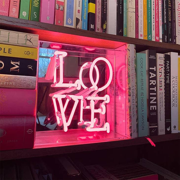 Neon Love Box Light