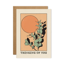 Premium 'Thinking of You' card with serene design and touching sentiment inside