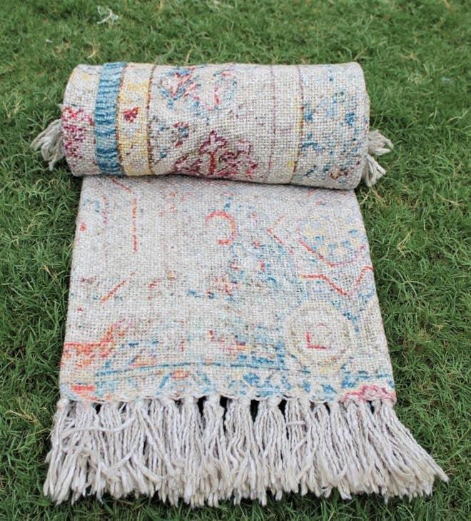 Persian Rug Throw Blanket