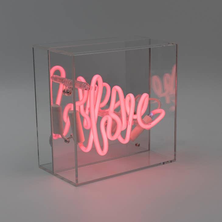 FORMA's Neon Love Light, a vibrant neon sign spreading warmth and affection in any setting.