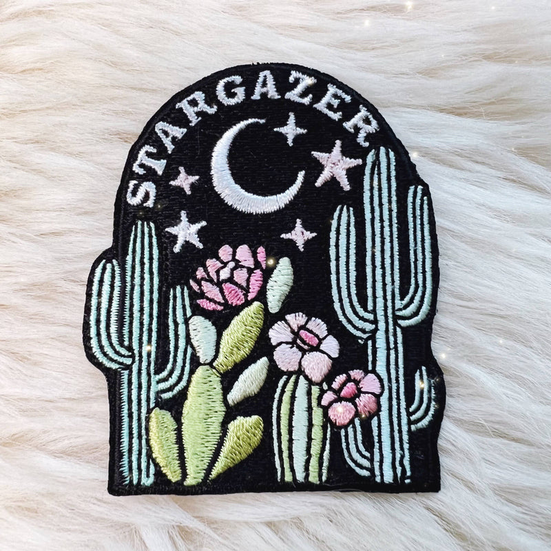 Stargazer Desert Patch - Enchanting accessory featuring a detailed desert landscape under a celestial canopy.