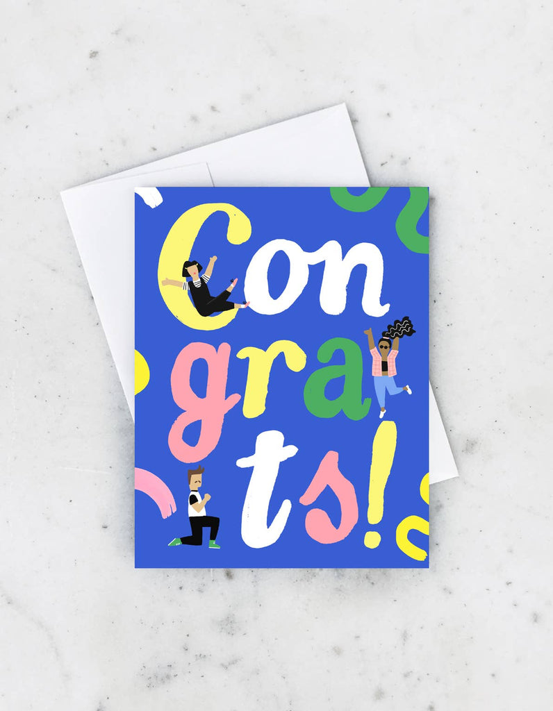 "Congrats" Card - An elegantly designed card for conveying heartfelt congratulations.