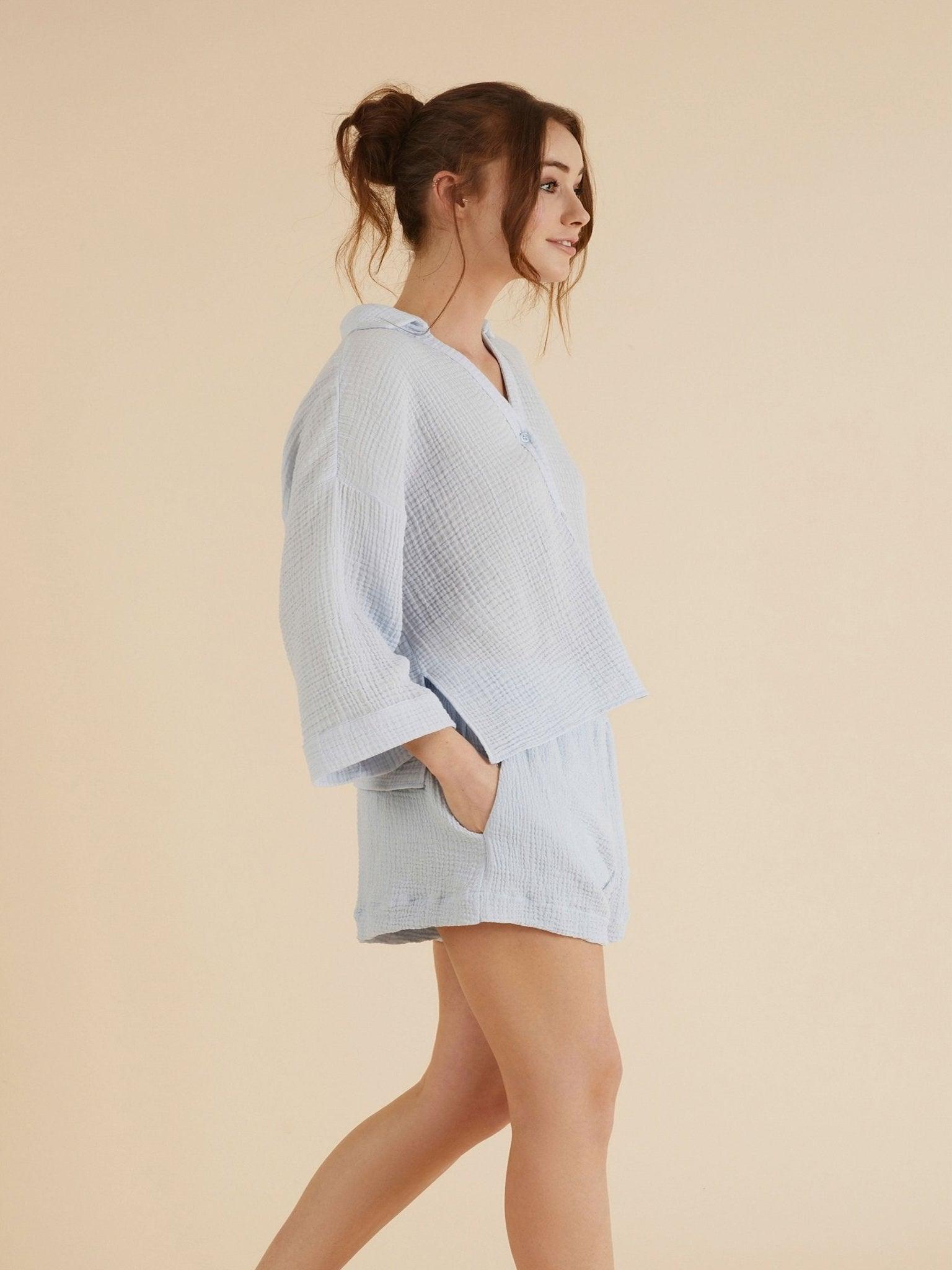 Echo Boy Short - Playful and comfortable boy short with delicate lace detailing.