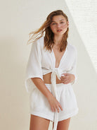 Echo Boy Short - Playful and comfortable boy short with delicate lace detailing.
