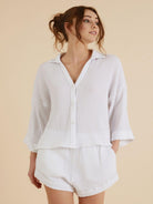Echo Boy Short - Playful and comfortable boy short with delicate lace detailing.