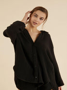 Echo Maxi Shirt - Effortlessly elegant women's shirt with flowing silhouette and maxi length.