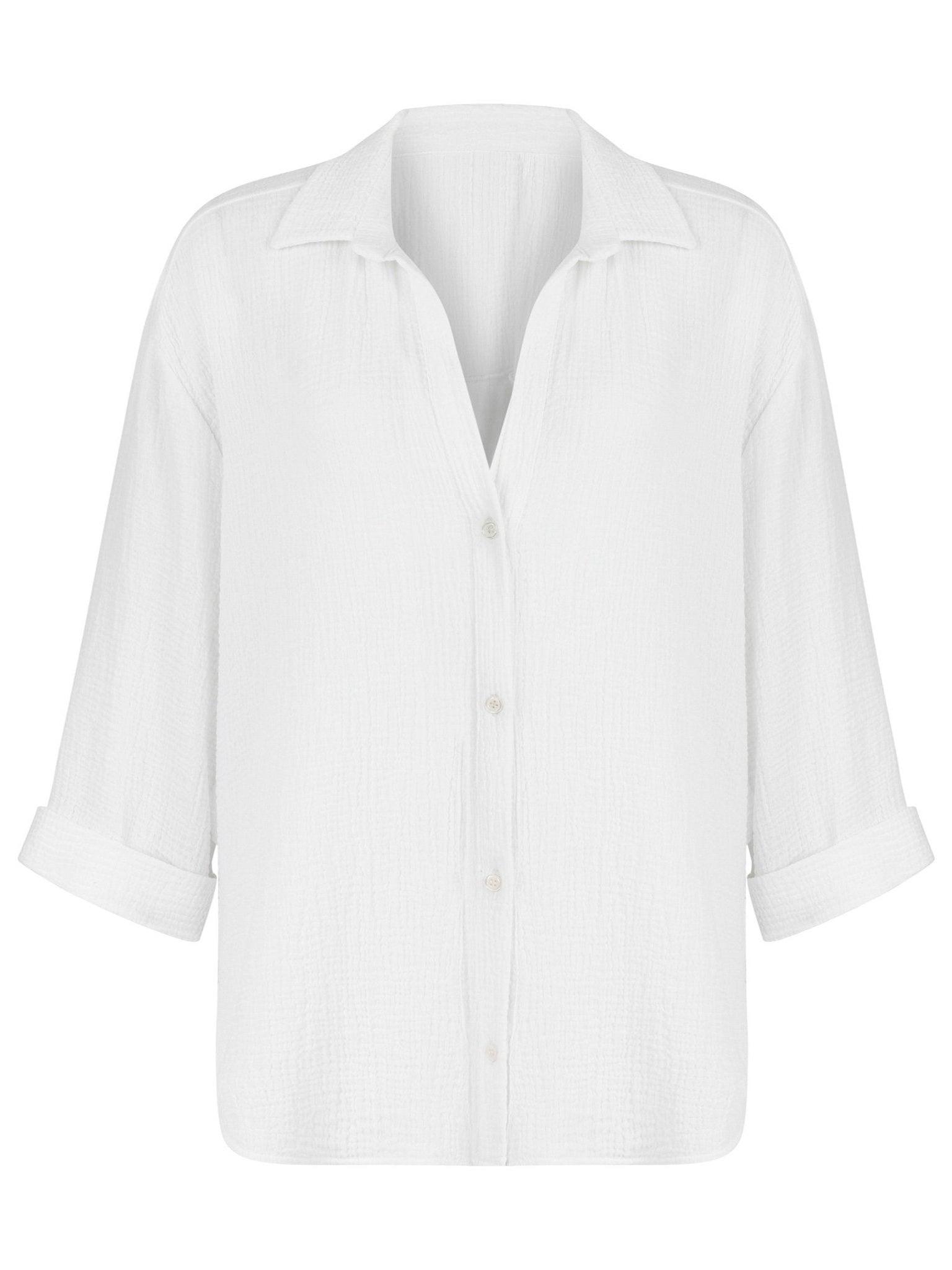Echo Maxi Shirt - Effortlessly elegant women's shirt with flowing silhouette and maxi length.
