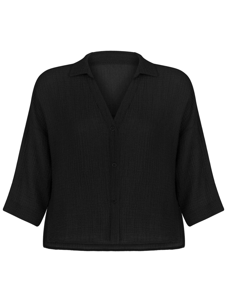 Echo Mini Shirt - Versatile and stylish women's shirt with relaxed fit and mini length.