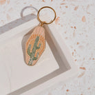 Cactus Enamel Keychain' crafted from durable enamel, featuring a lively cactus design