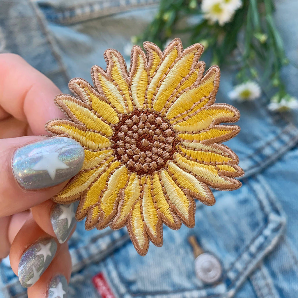Sunflower Patch - Charming accessory featuring a detailed sunflower design for warmth and positivity.