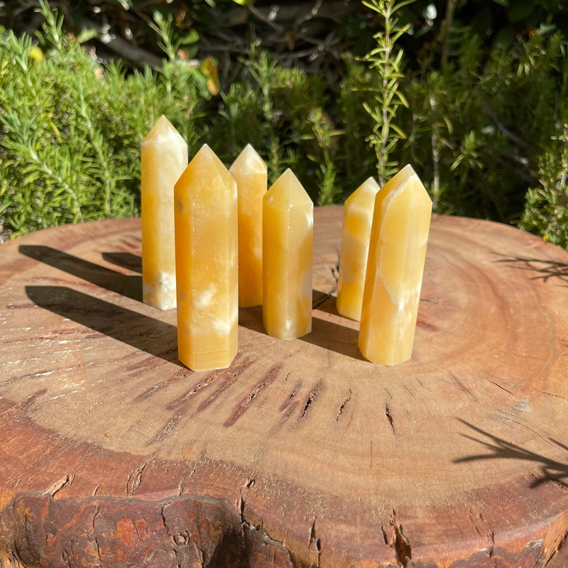 Honey Calcite Tower