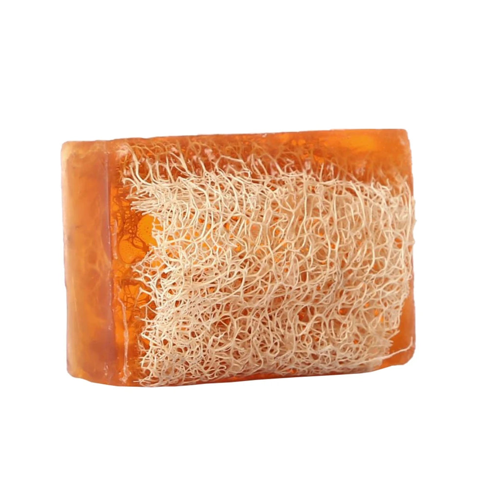 Honey and Milk Soap with Loofah, a decadent blend for nourished and exfoliated skin.