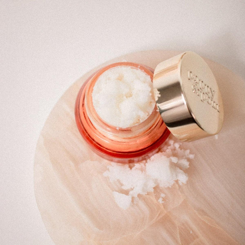 Poppy & Pout Lip Scrub - Pomegranate Peach - Organic Lip Care for Smooth and Fruity Lips
