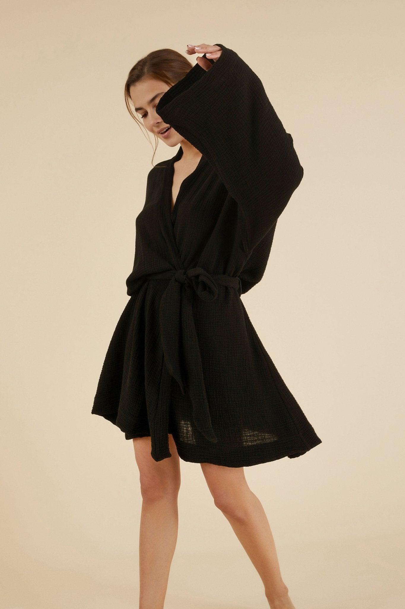 Luna Kimono - Stunning and versatile kimono with intricate patterns and wide sleeves.