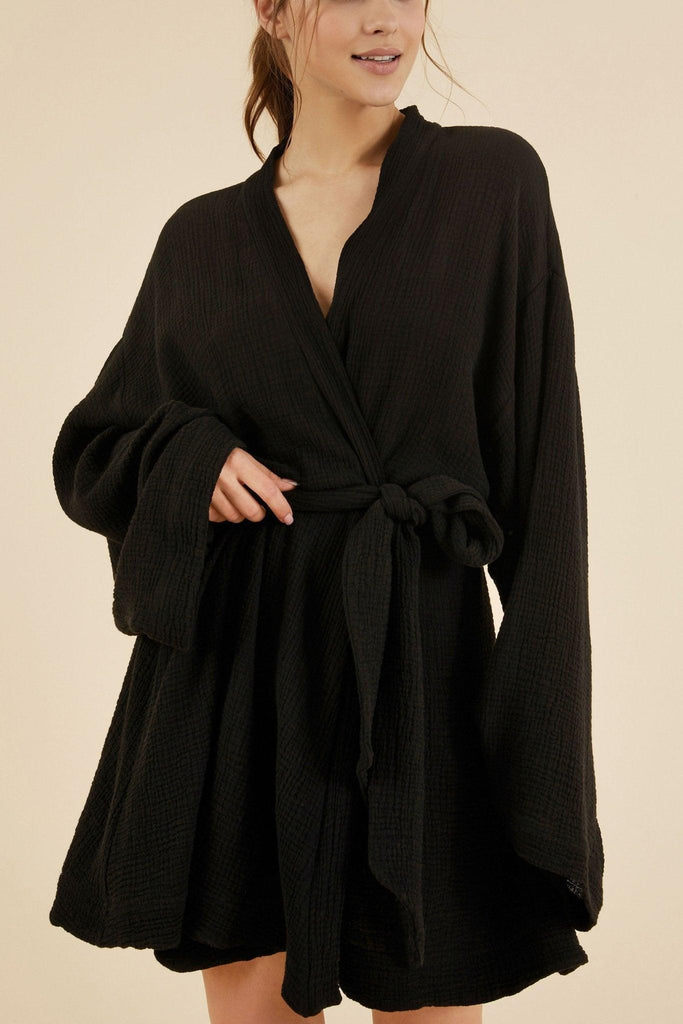 Luna Kimono - Stunning and versatile kimono with intricate patterns and wide sleeves.
