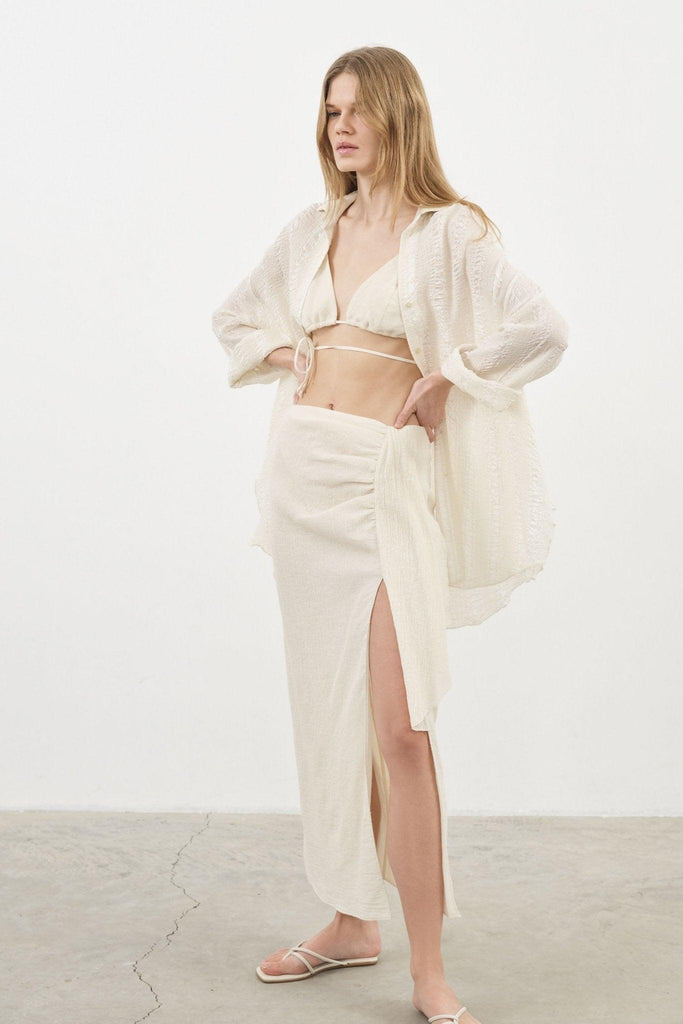 Lush Maxi Shirt - Effortless elegance in a flowing silhouette for laid-back luxury.