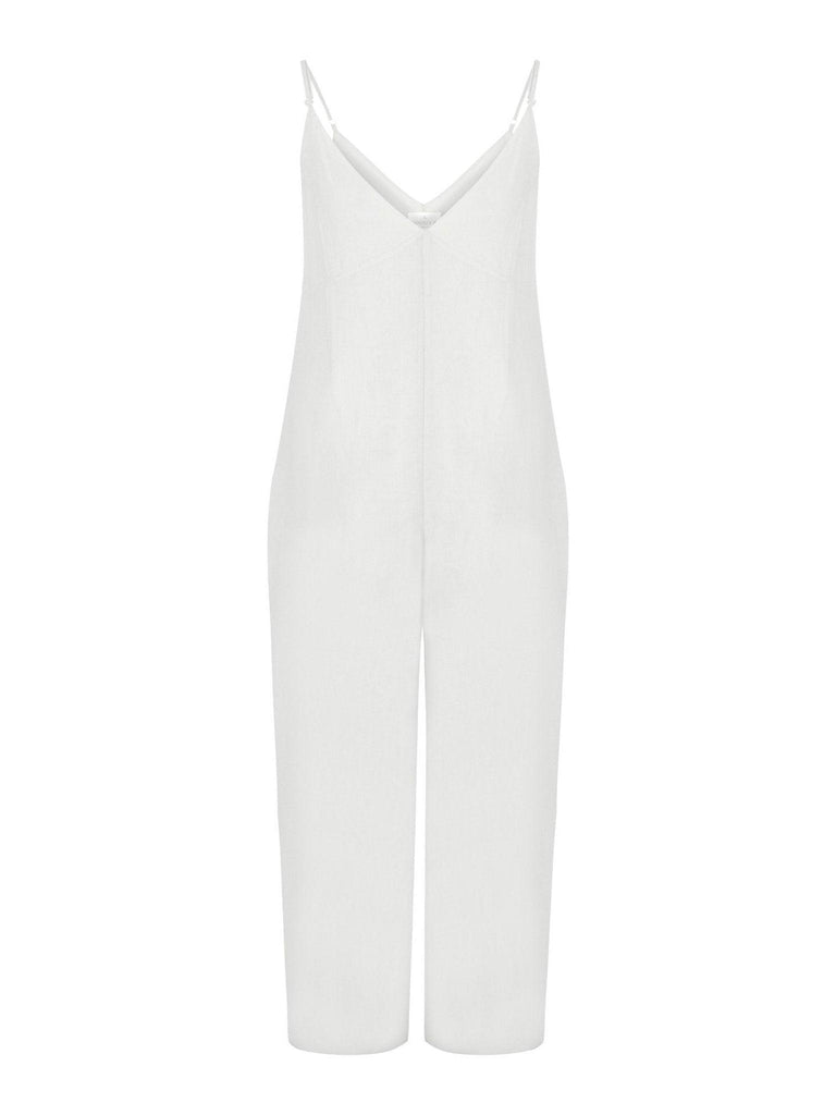 Malibu Jumpsuit - Comfortable and stylish jumpsuit with a wide leg cut, made from Turkish cotton.