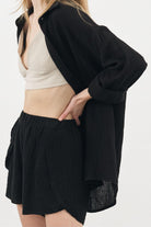 Mia Short - Stylish and comfortable shorts made from 100% Turkish double layered gauze cotton.