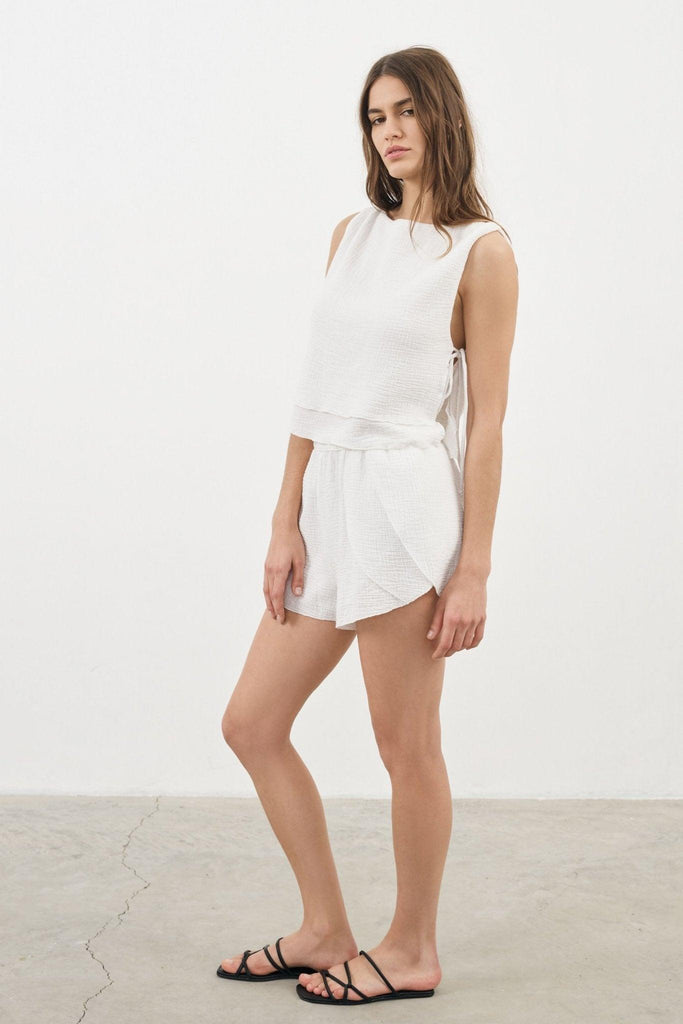 Mia Short - Stylish and comfortable shorts made from 100% Turkish double layered gauze cotton.