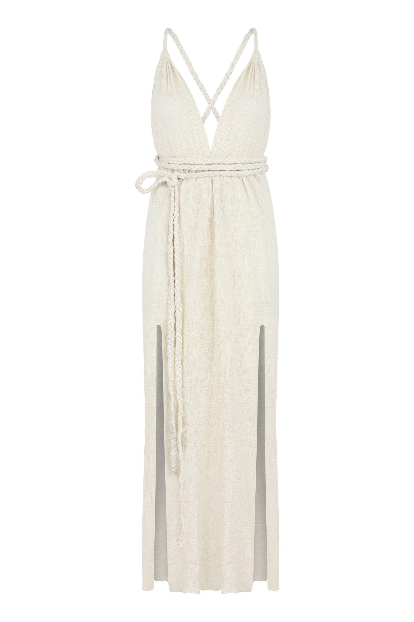 dress scarf Muse Bandeau Draped Maxi Dress With Neck Scarf main image 1