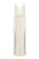 Muse Braided Straps Dress - Stunning and elegant dress with braided shoulder straps and flowing silhouette.