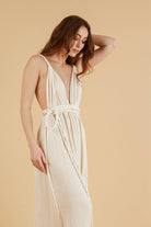 Muse Braided Straps Dress - Stunning and elegant dress with braided shoulder straps and flowing silhouette.