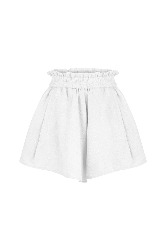 Piper Shorts displayed against a neutral background, showcasing their stylish mini length design.
