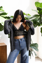 Forma's Daisy Lace Bralette, featuring a charming daisy lace design for a touch of whimsy and comfort.