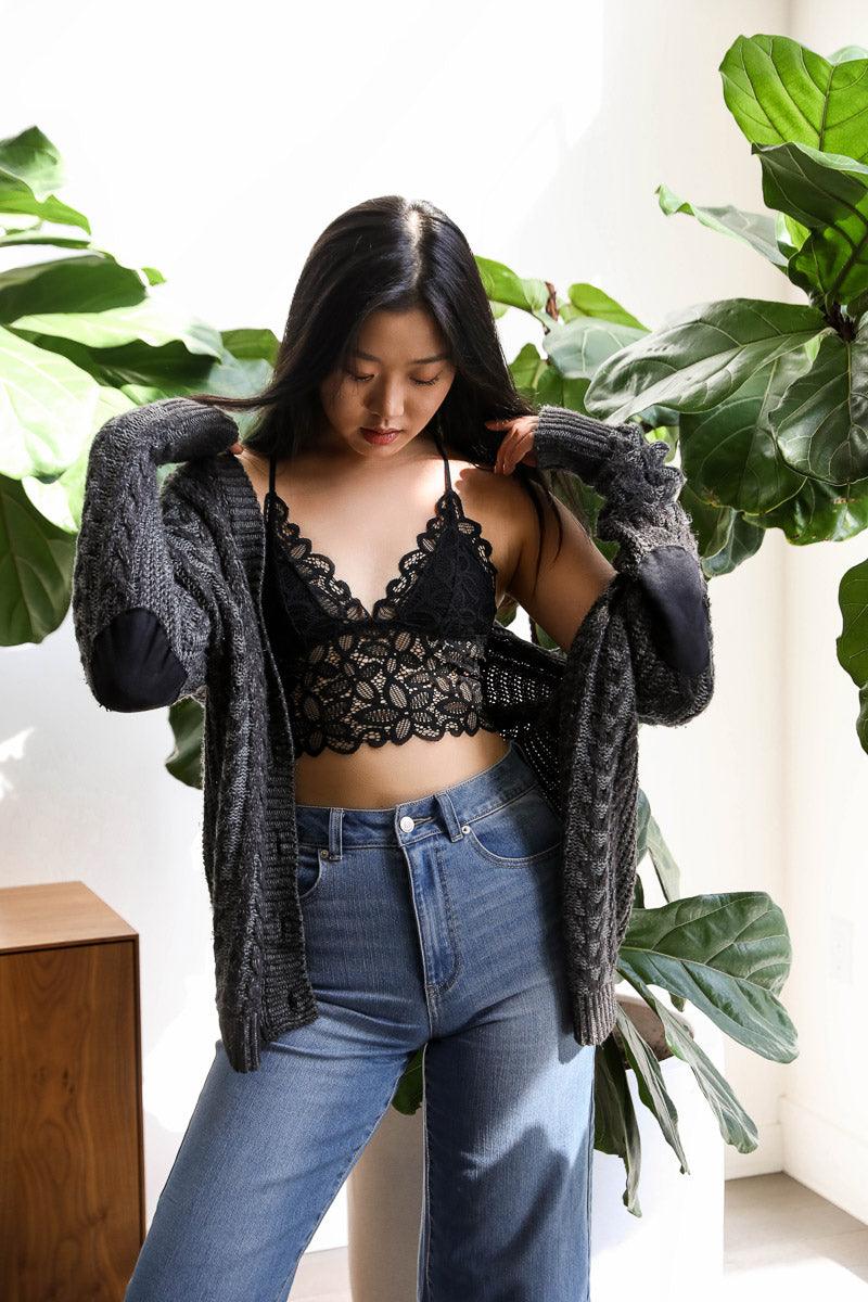 Forma's Daisy Lace Bralette, featuring a charming daisy lace design for a touch of whimsy and comfort.